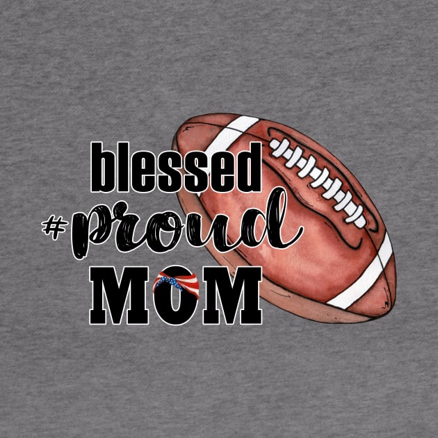 Football MOM by Designs by Ira